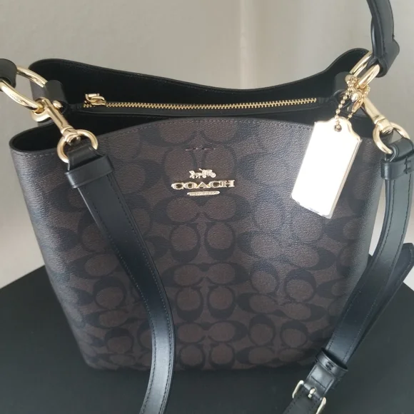 Coach Black and Brown Satchel - Picture 6 of 14
